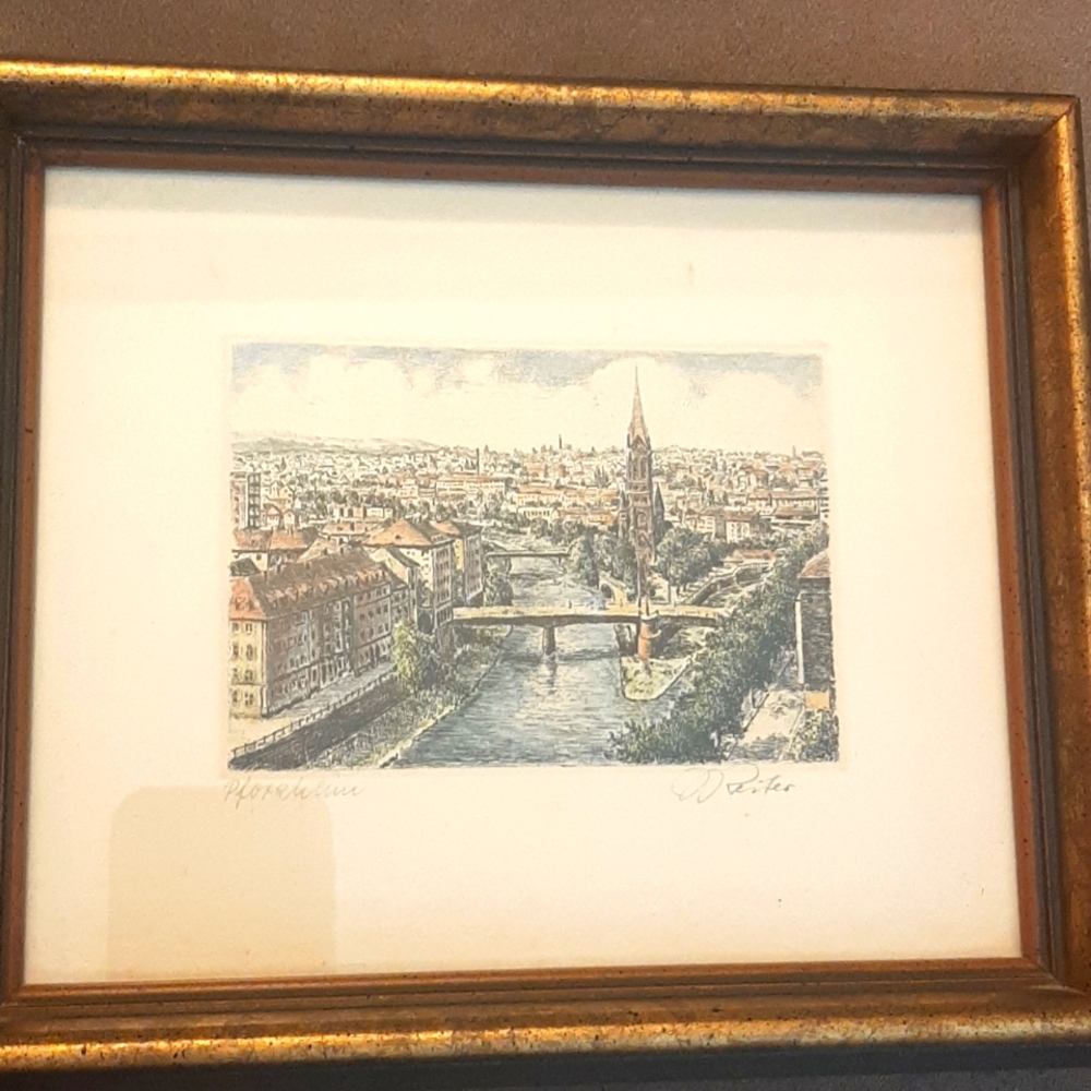 1950s Raimund Reiter, dry point etching